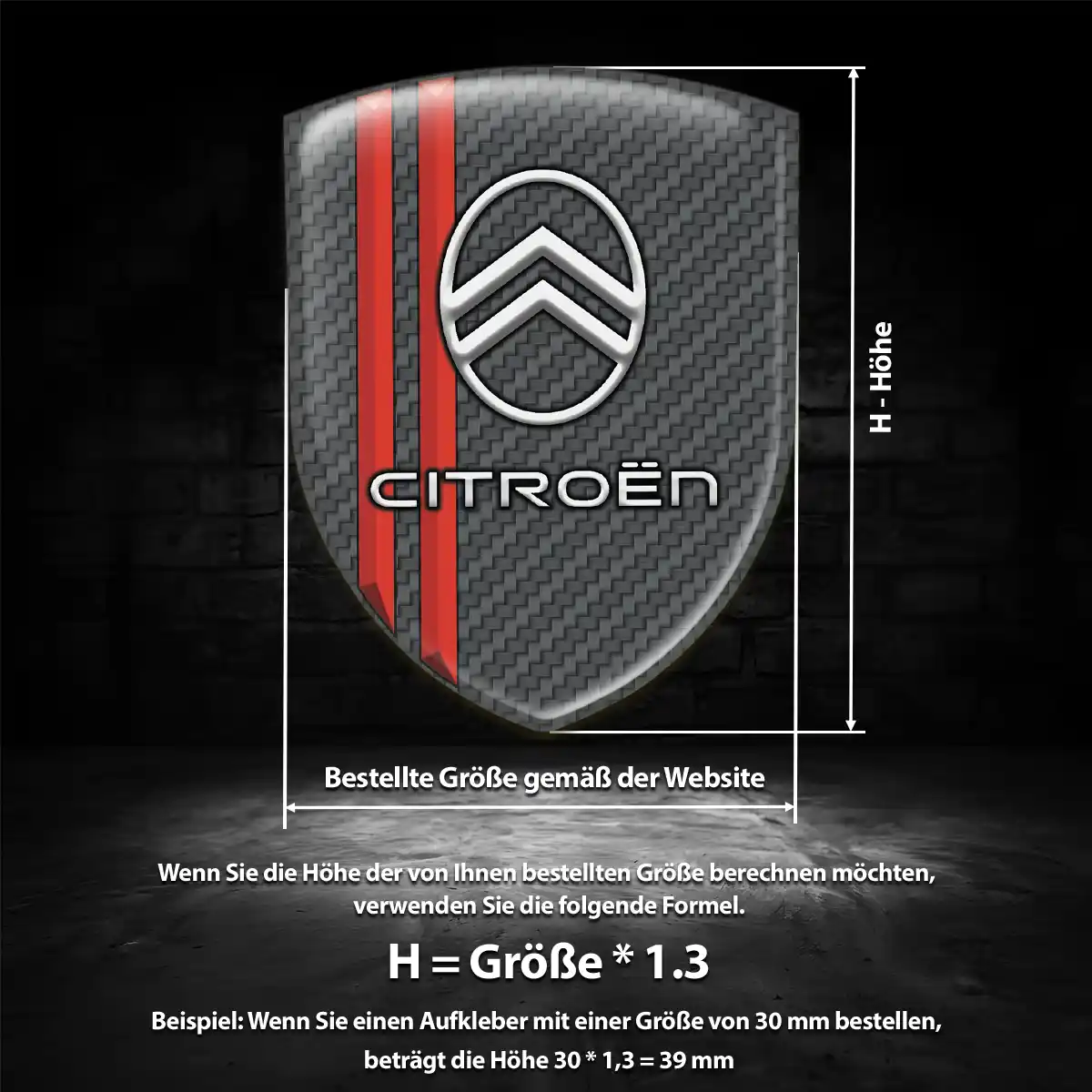 Citroen Wappen Aufkleber Auto Limitierte Auflage