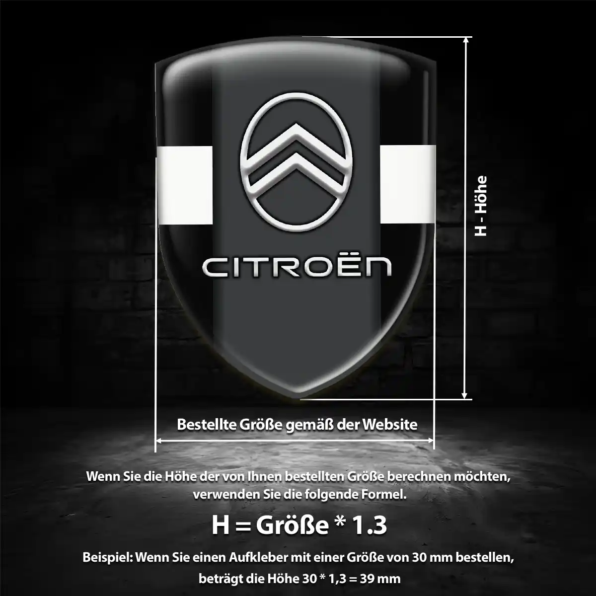 Citroen Wappen Aufkleber Auto Stilvolles Design
