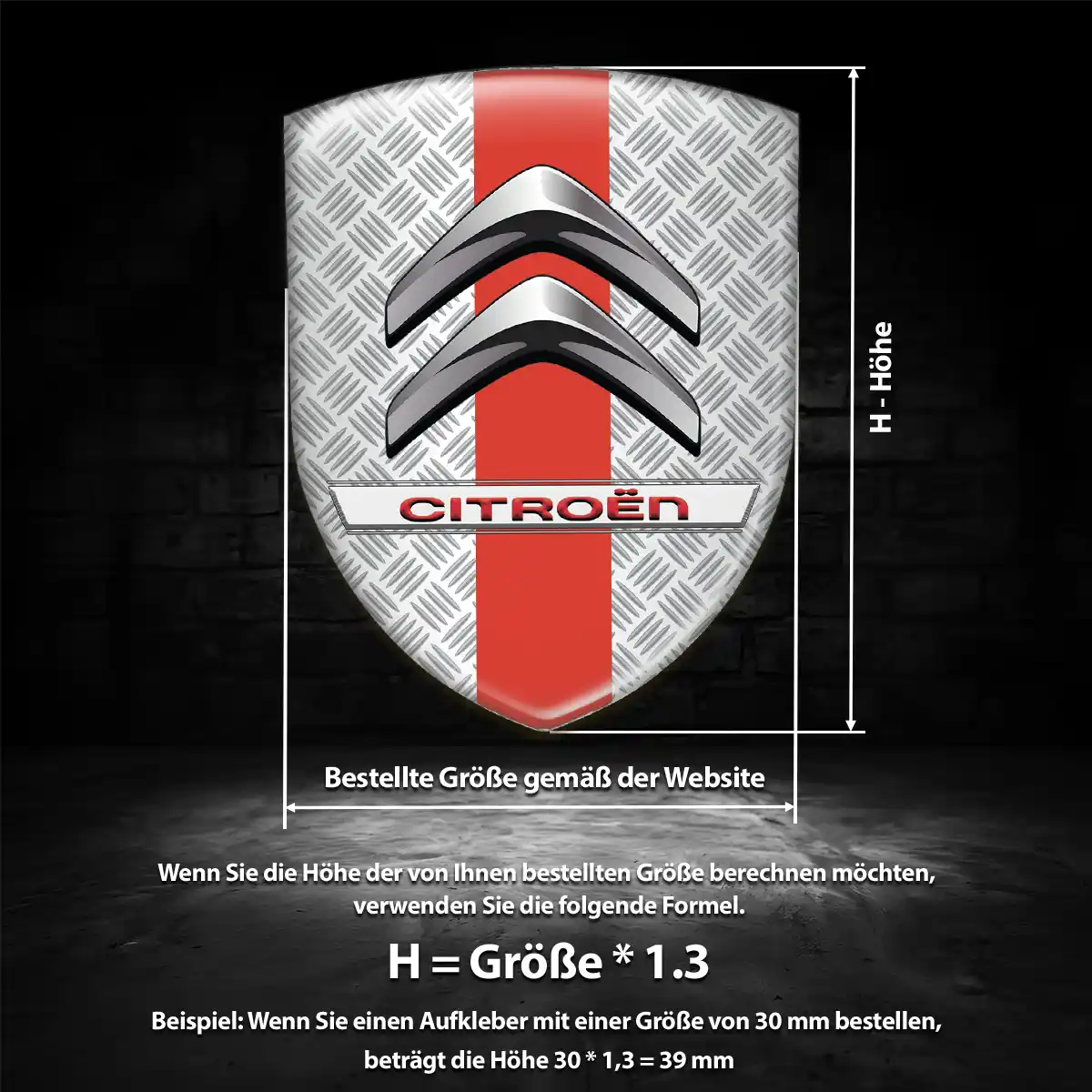 Citroen Wappen Aufkleber Emblem Auto Edles Design