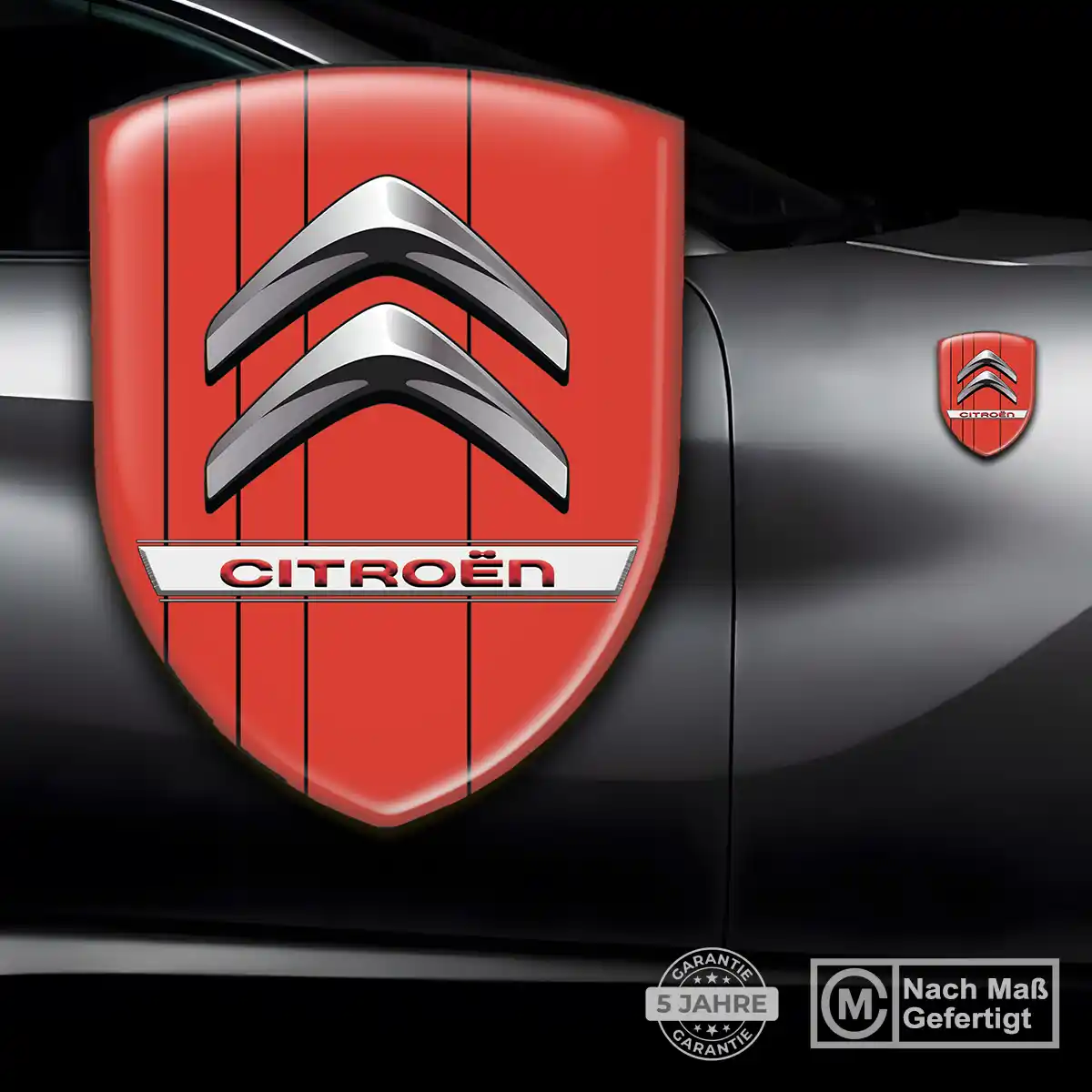 Citroen Wappen Aufkleber Emblem Exterieurdesign
