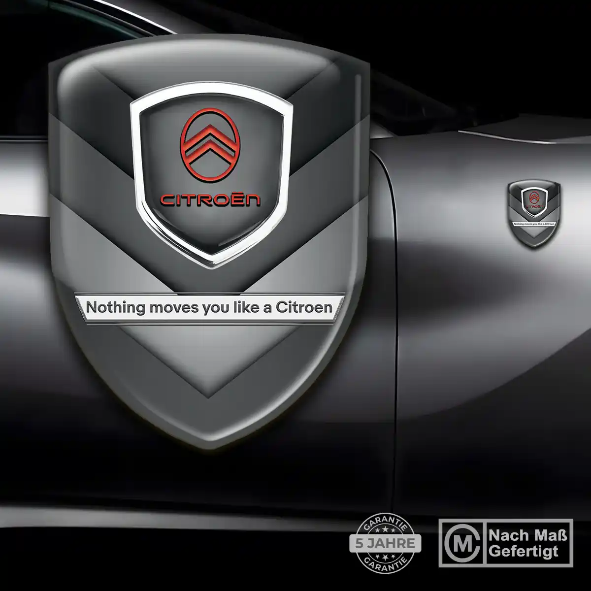 Citroen Wappen Aufkleber Emblem Interieurdesign