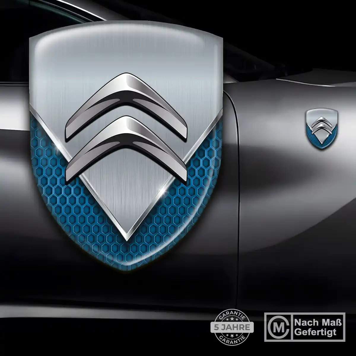 Citroen Wappen Aufkleber Emblem Premium-Edition
