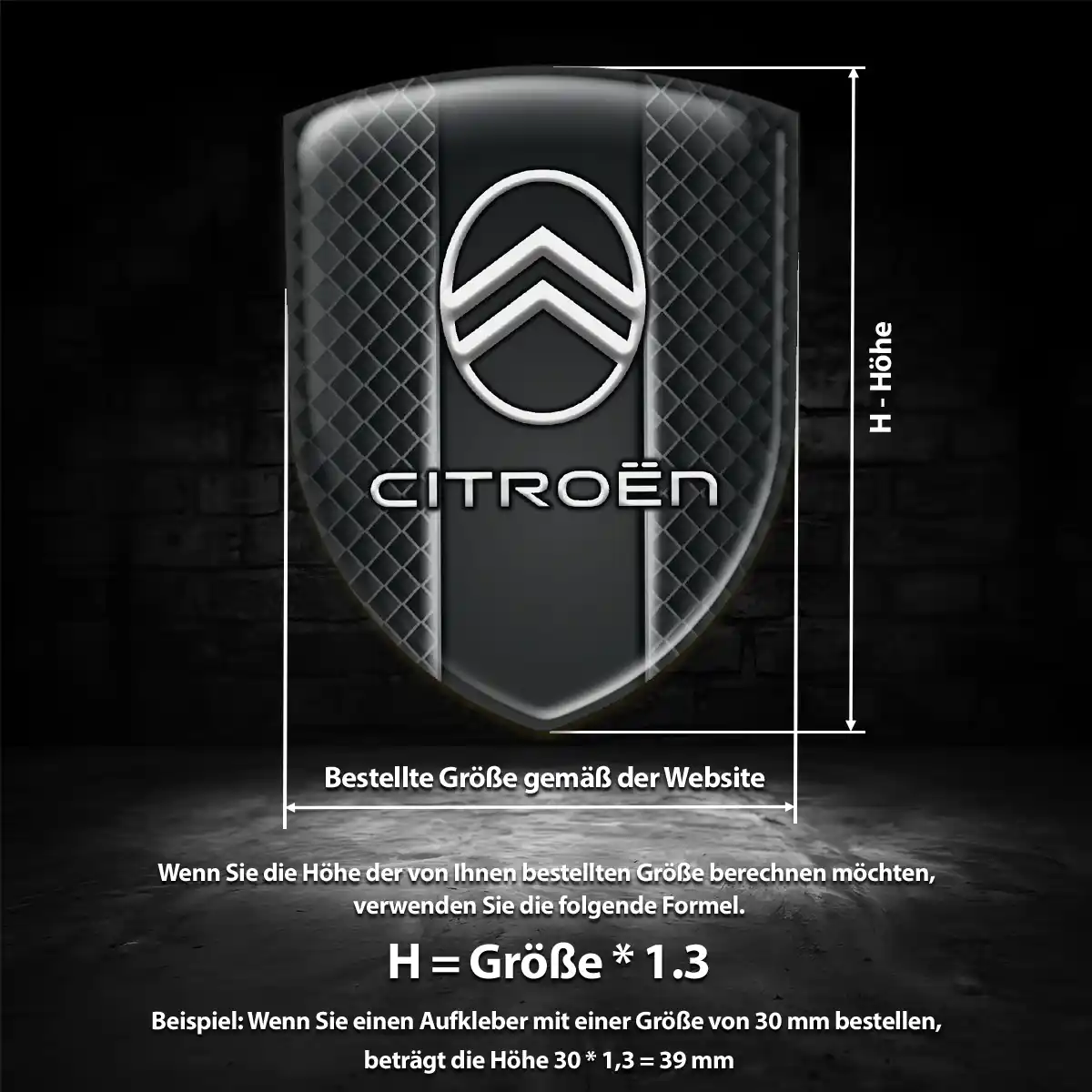 Citroen Wappen Aufkleber Hohe Qualität