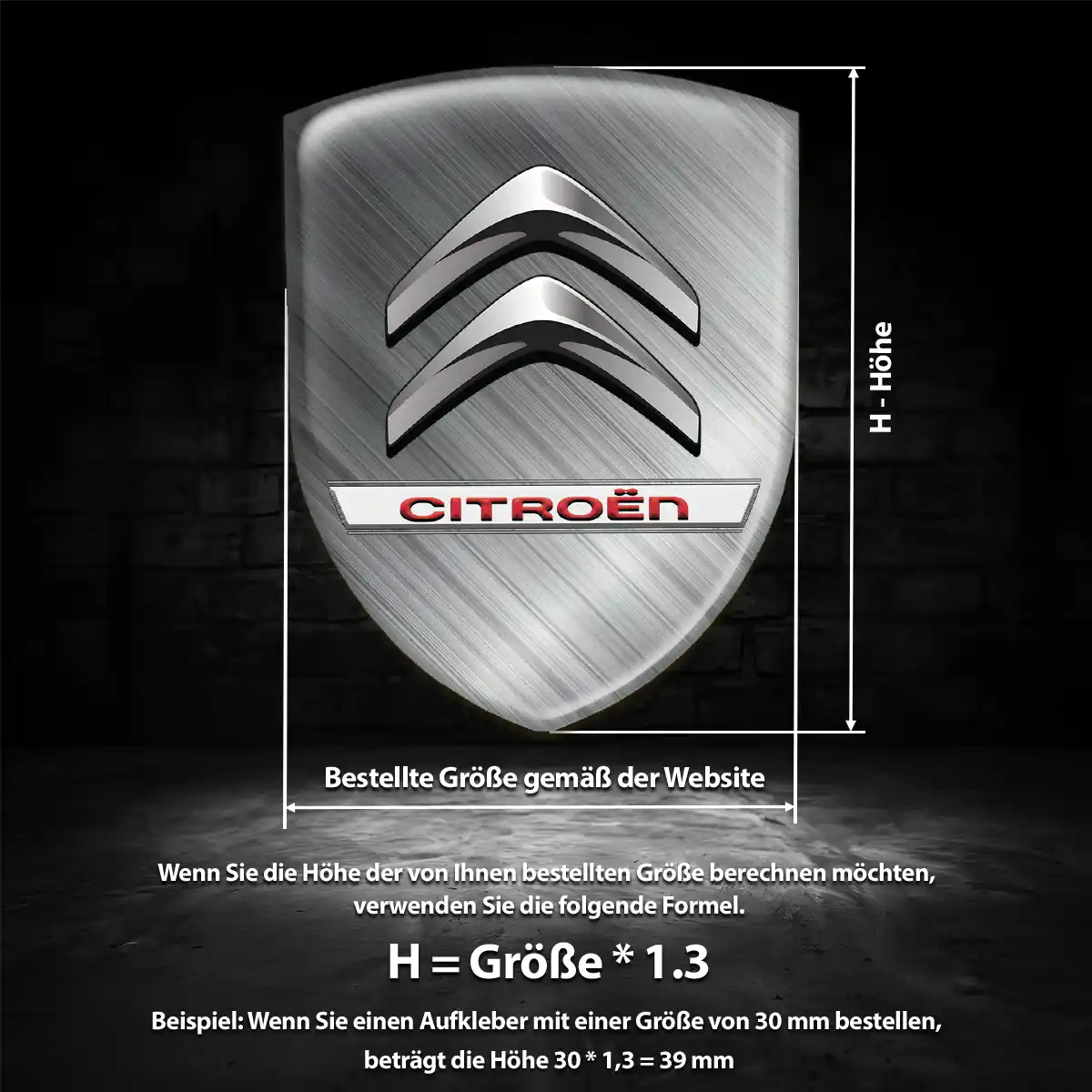 Citroen Wappen Emblem Aufkleber Auto Modernes Design