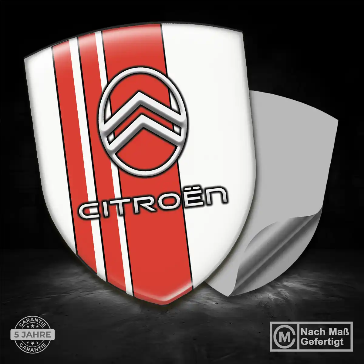 Citroen Wappen Emblem Aufkleber Auto Premium-Edition