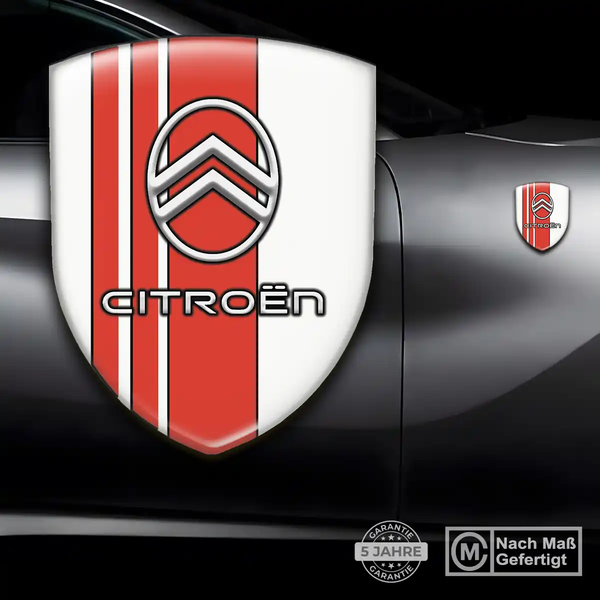 Citroen Wappen Emblem Aufkleber Auto Premium-Edition