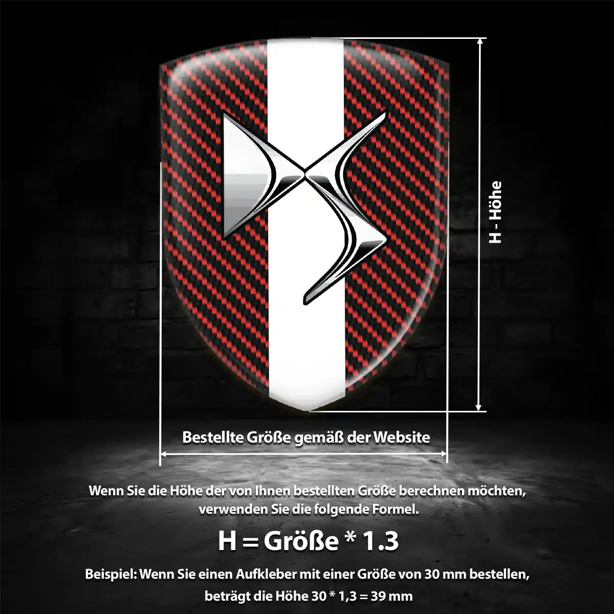 Citroen Wappen Emblem Aufkleber Hochwertiges Harz