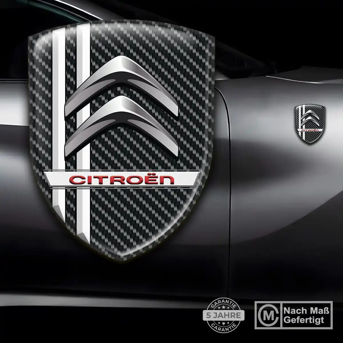 Citroen Wappen Emblem Aufkleber Interieurdesign