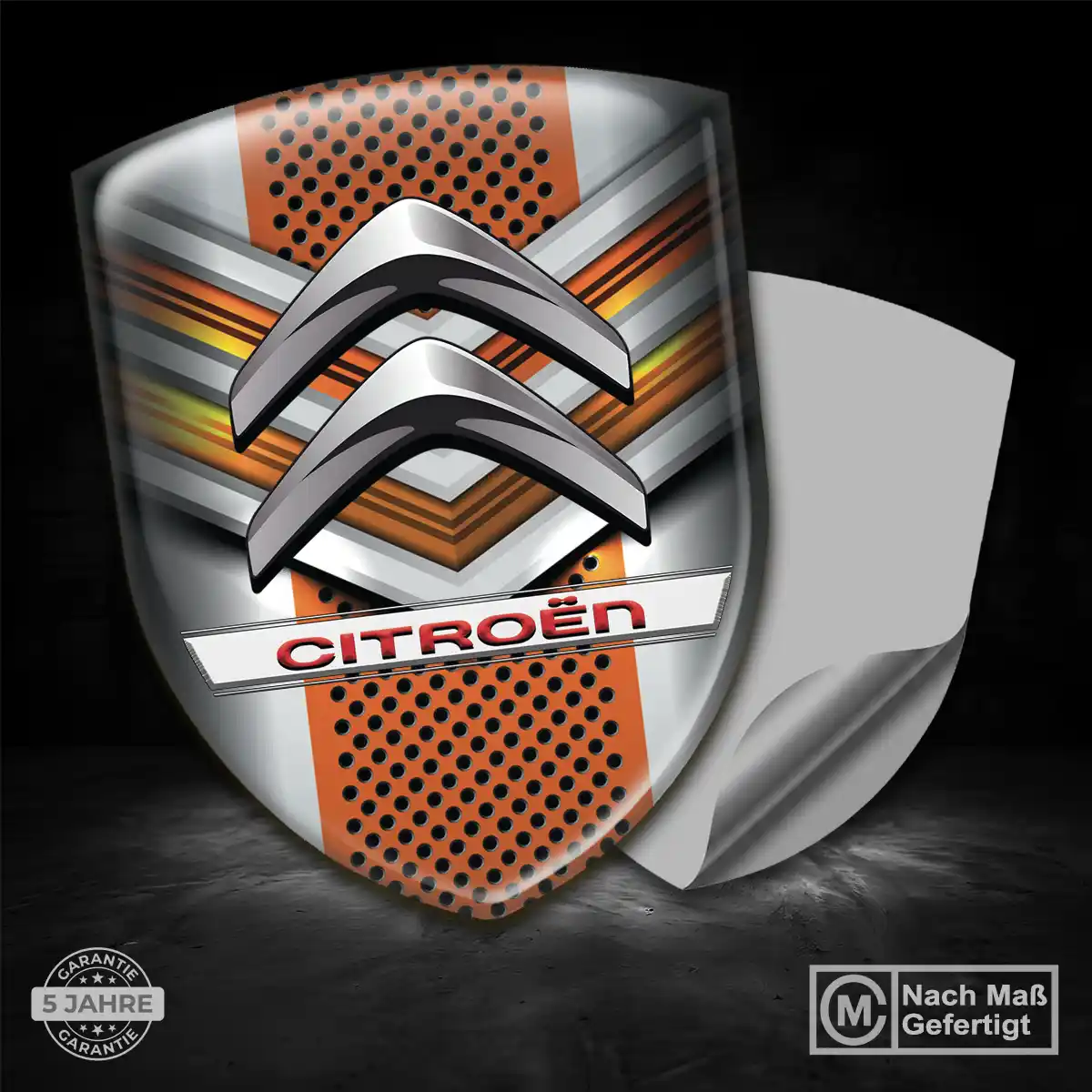 Citroen Wappen Emblem Aufkleber Luxus-Edition