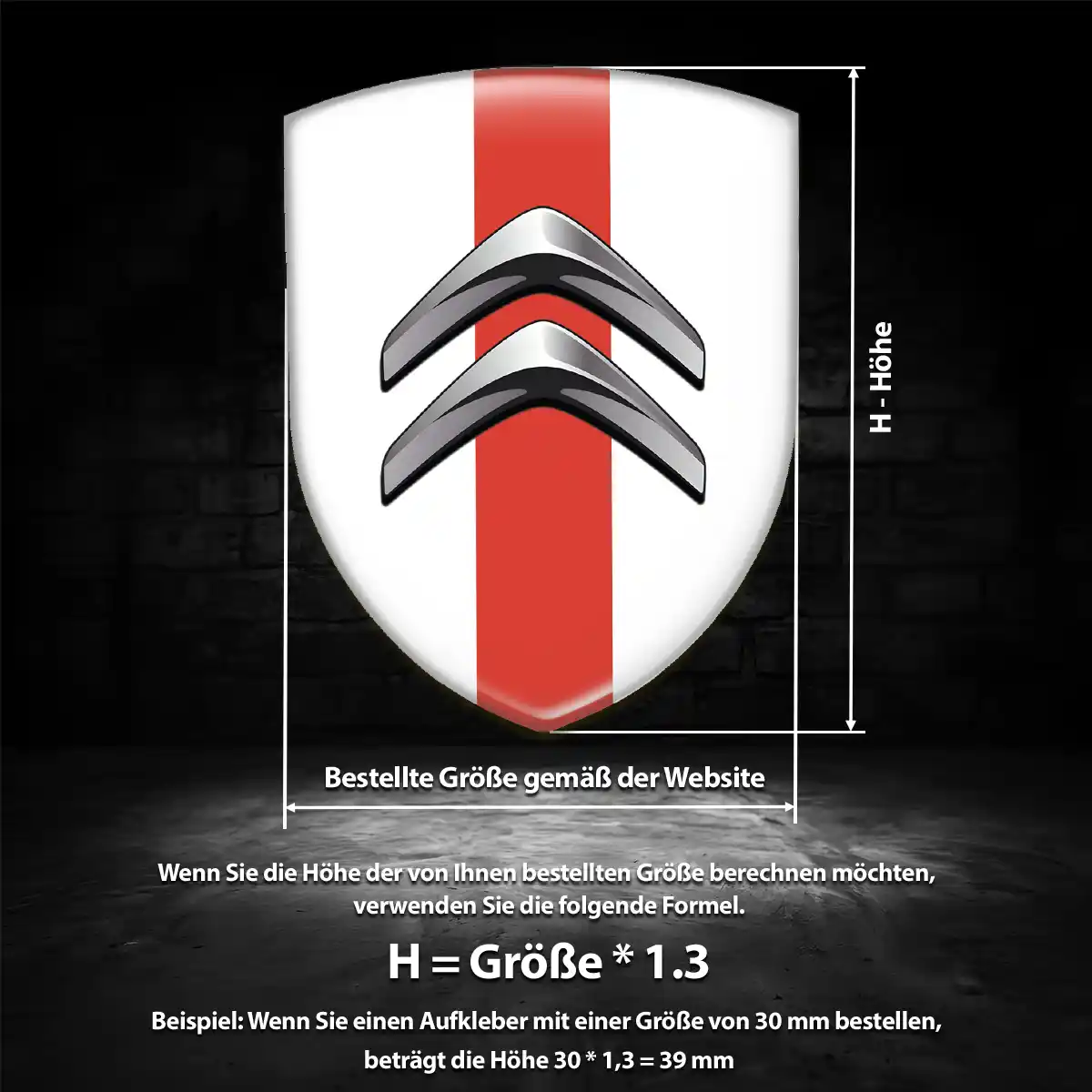 Citroen Wappen Emblem Premiumqualität