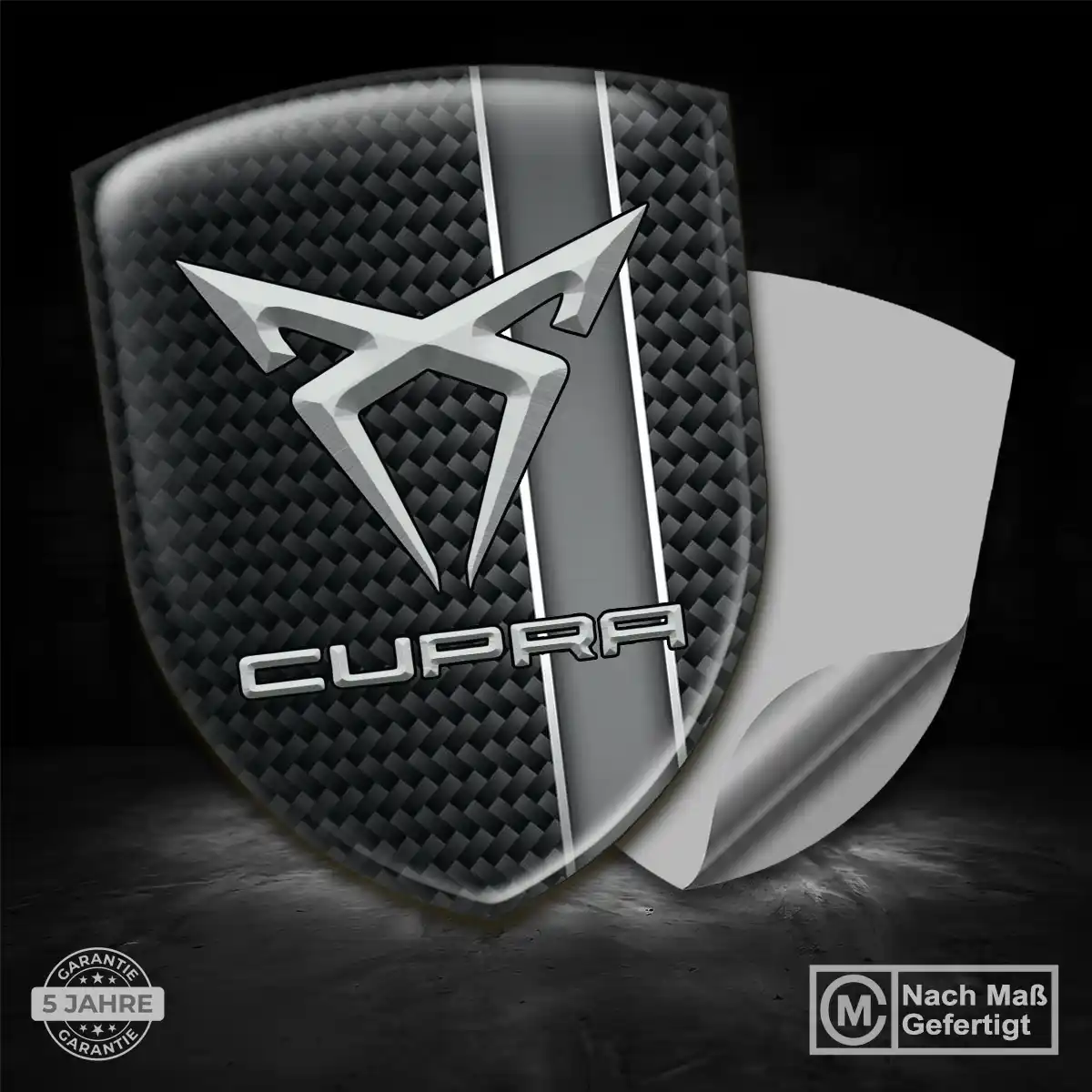 Cupra 3D Gel Aufkleber Emblem Auto Premiumqualität