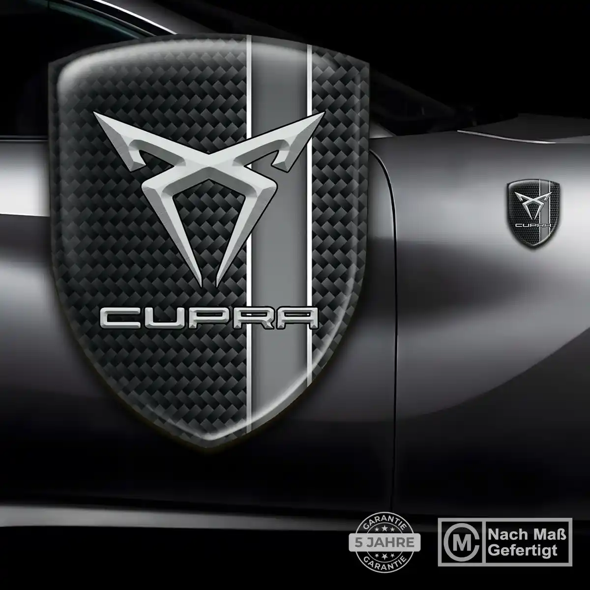 Cupra 3D Gel Aufkleber Emblem Auto Premiumqualität