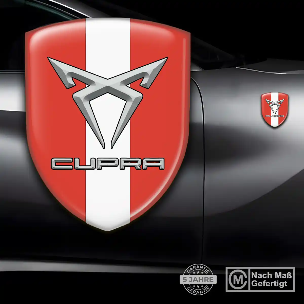 Cupra 3D Gel Aufkleber Emblem Hohe Qualität