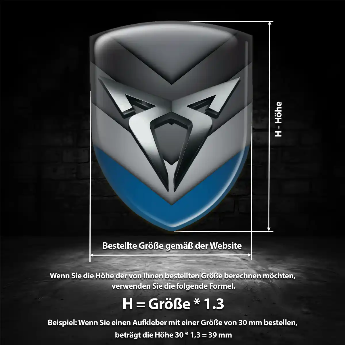 Cupra 3D Gel Aufkleber Emblem Limitierte Auflage