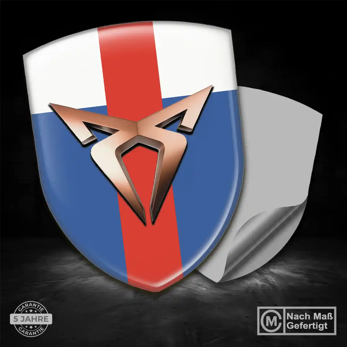 Cupra 3D Gel Aufkleber Emblem Premium-Edition