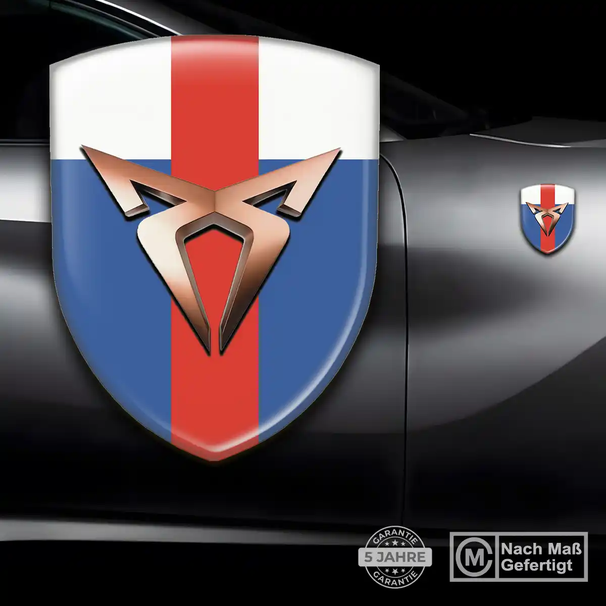 Cupra 3D Gel Aufkleber Emblem Premium-Edition