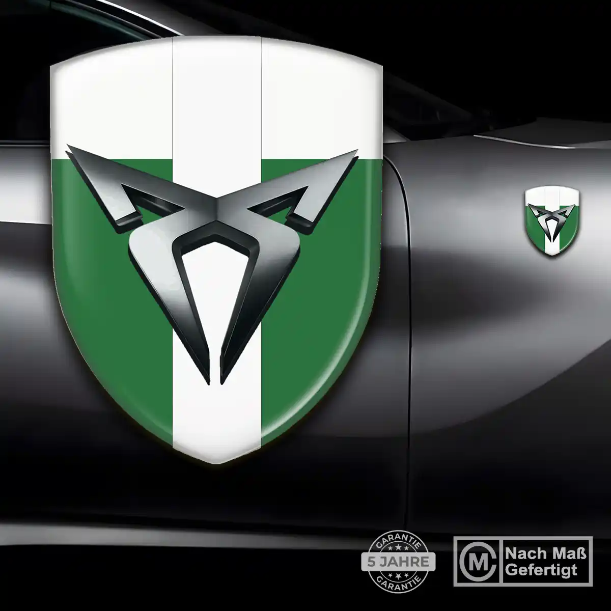 Cupra 3D Gel Aufkleber Emblem Premiumqualität