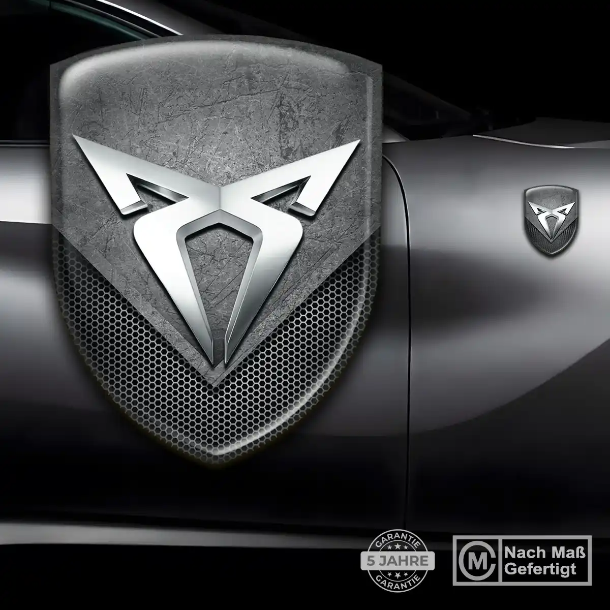 Cupra 3D Gel Aufkleber Emblem Stilvolles Design