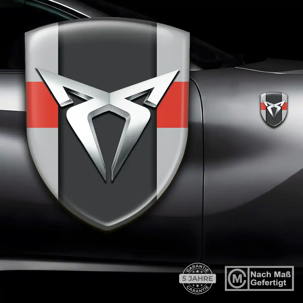 Cupra 3D Gel Aufkleber Embleme Auto Premiumqualität