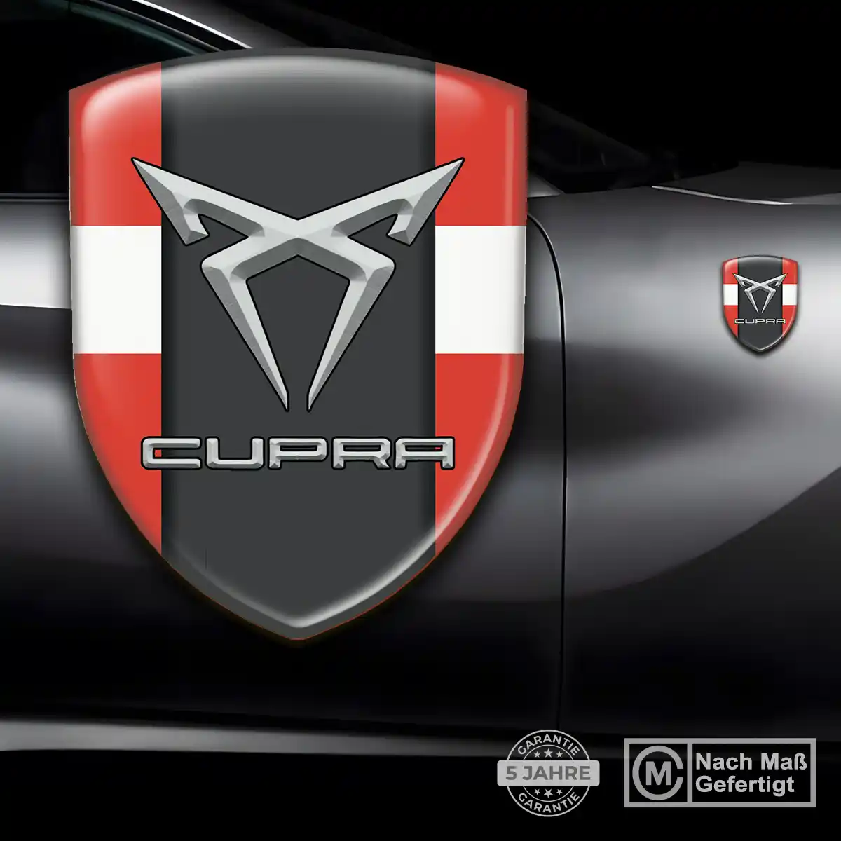 Cupra 3D Gel Aufkleber Embleme Auto Stilvolles Design