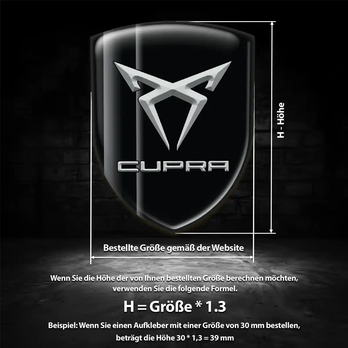 Cupra 3D Gel Aufkleber Limitierte Auflage
