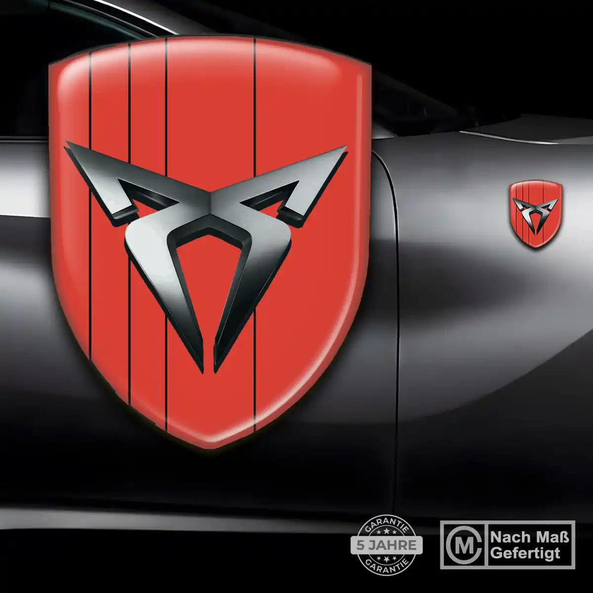 Cupra 3D Gel Aufkleber Silikon Auto Premium-Edition