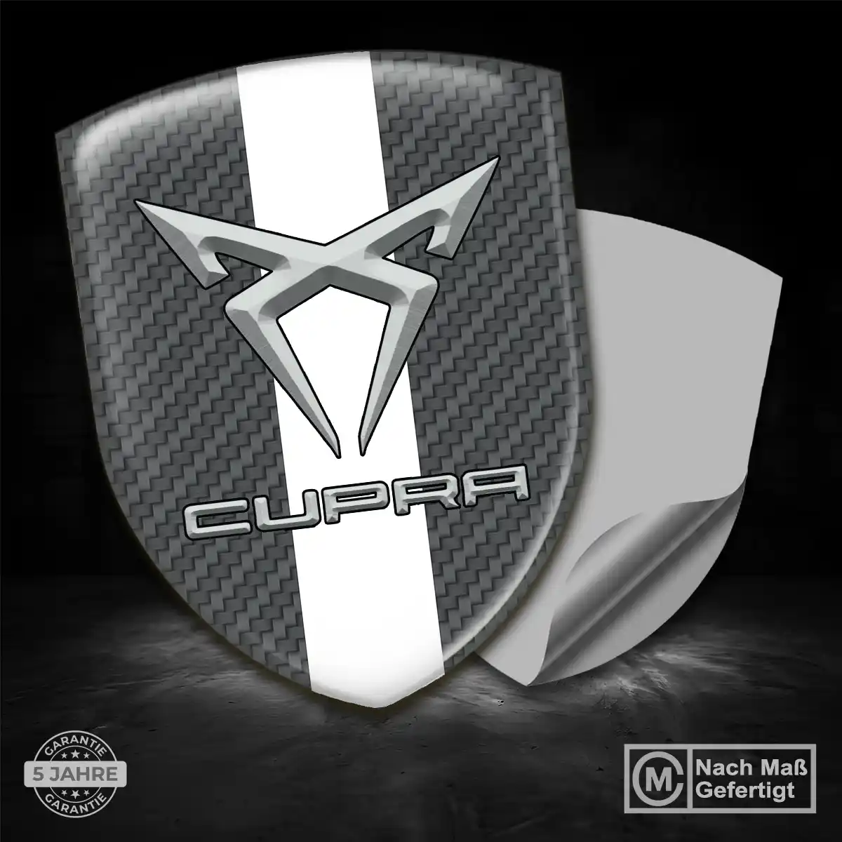 Cupra 3D Gel Aufkleber Silikon Auto Stilvolles Design