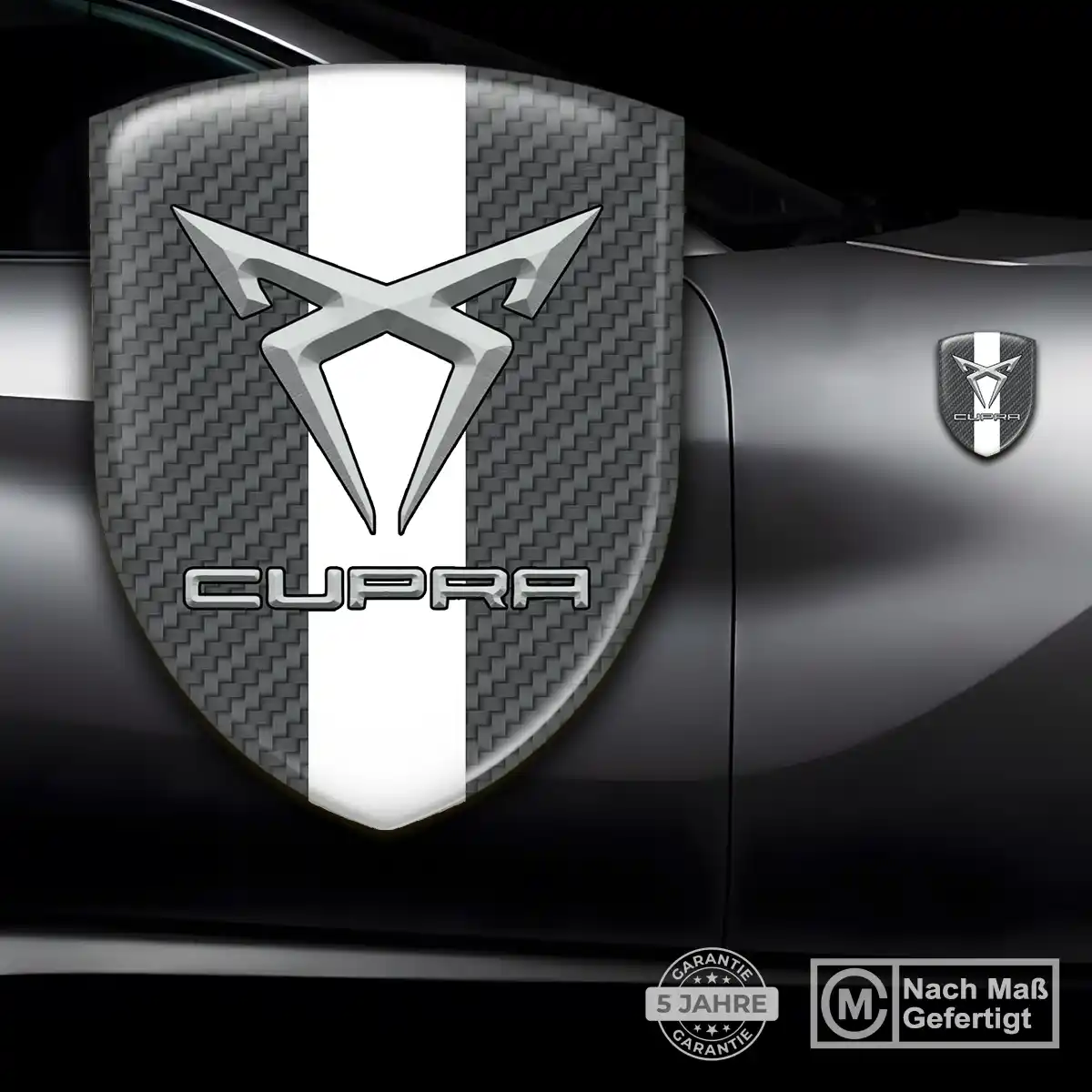 Cupra 3D Gel Aufkleber Silikon Auto Stilvolles Design