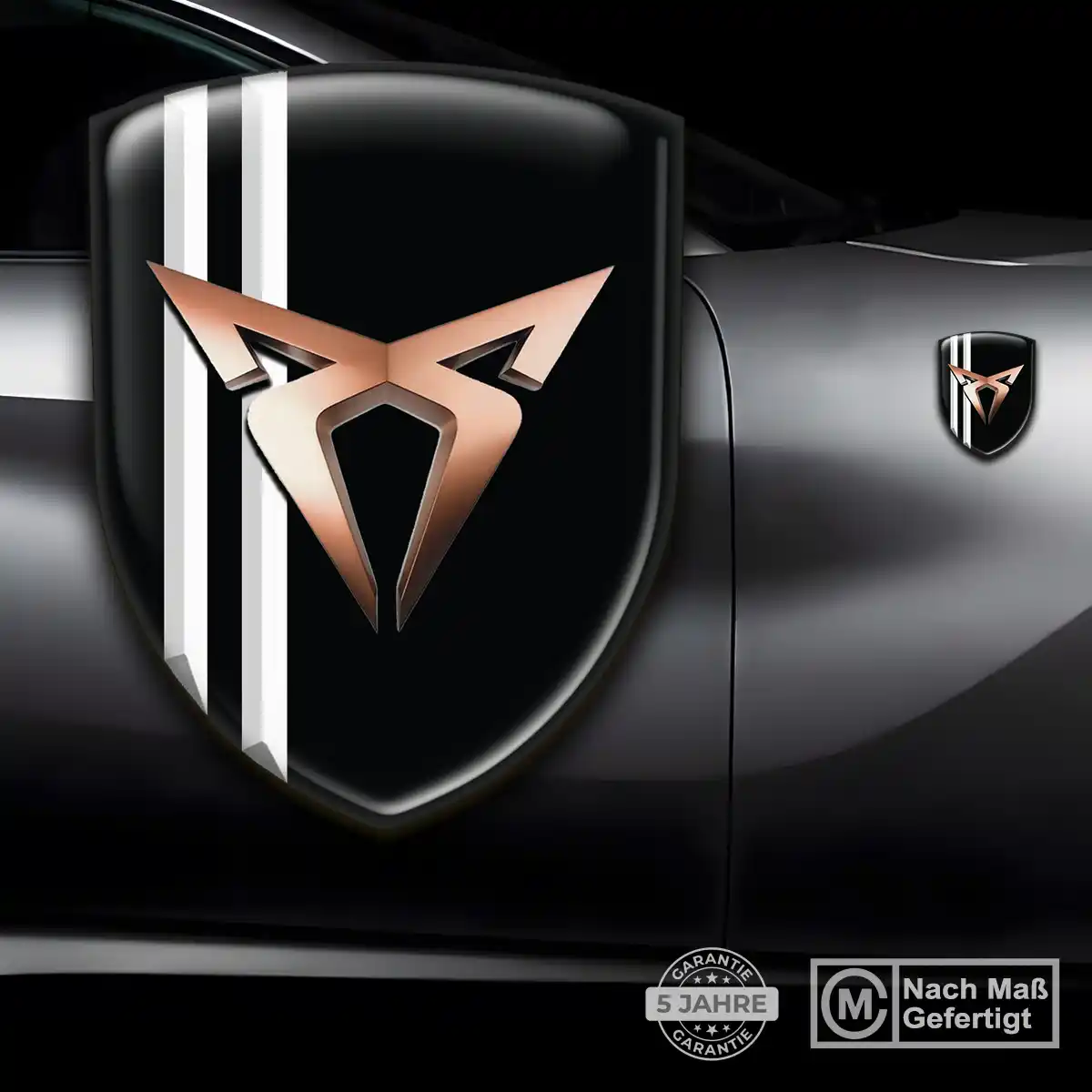 Cupra 3D Gel Aufkleber Wappen Auto Premiumqualität