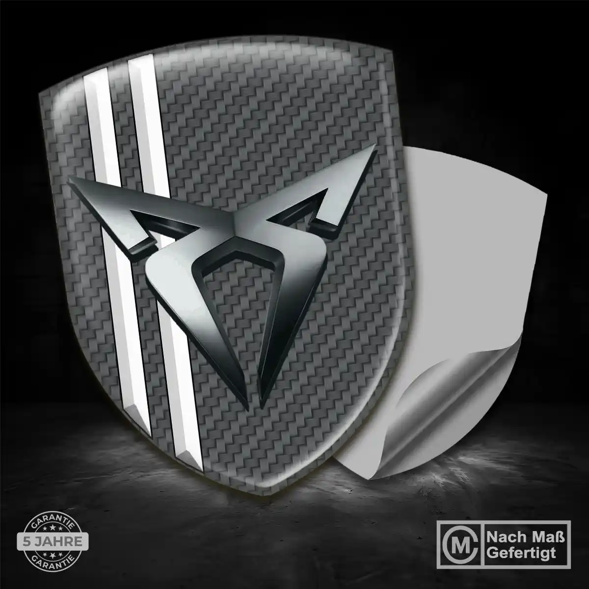 Cupra 3D Gel Aufkleber Wappen Auto Stilvolles Design