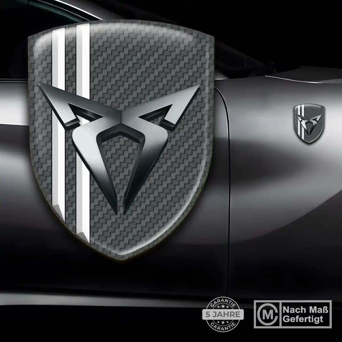 Cupra 3D Gel Aufkleber Wappen Auto Stilvolles Design