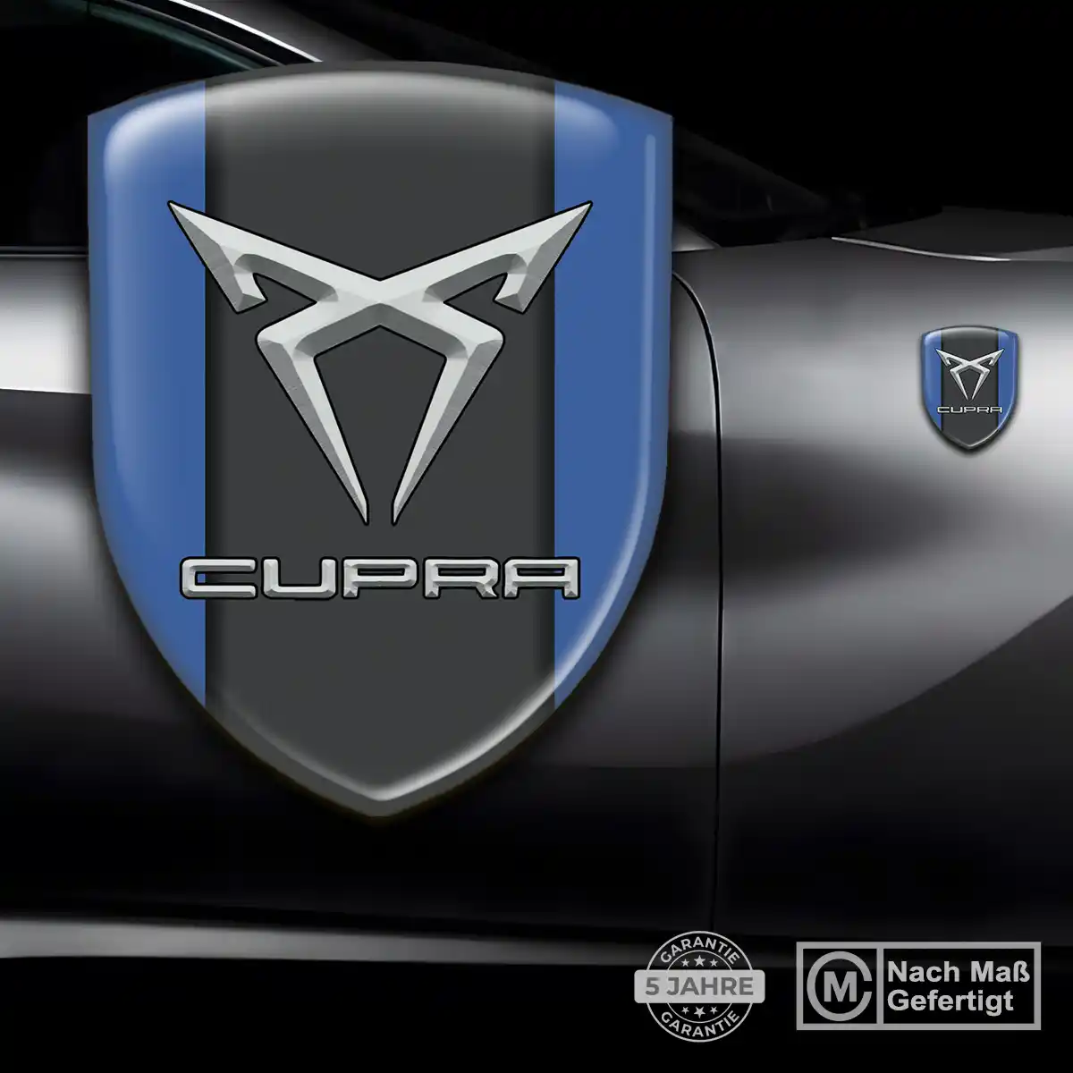 Cupra 3D Gel Aufkleber Wappen Stilvolles Design