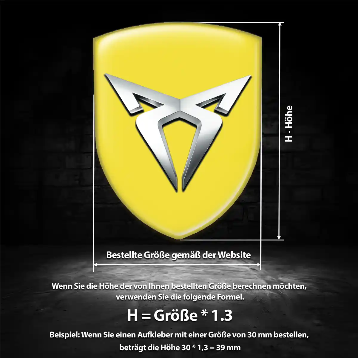 Cupra Aufkleber 3D Gel Emblem Auto Limitierte Auflage