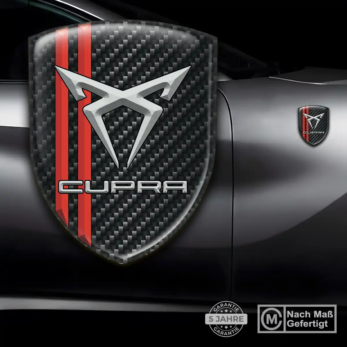 Cupra Aufkleber 3D Gel Emblem Limitierte Auflage