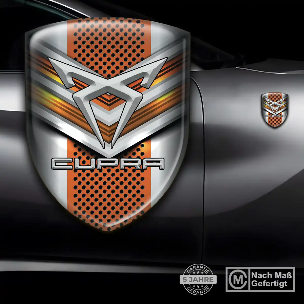 Cupra Aufkleber 3D Gel Emblem Premium-Edition