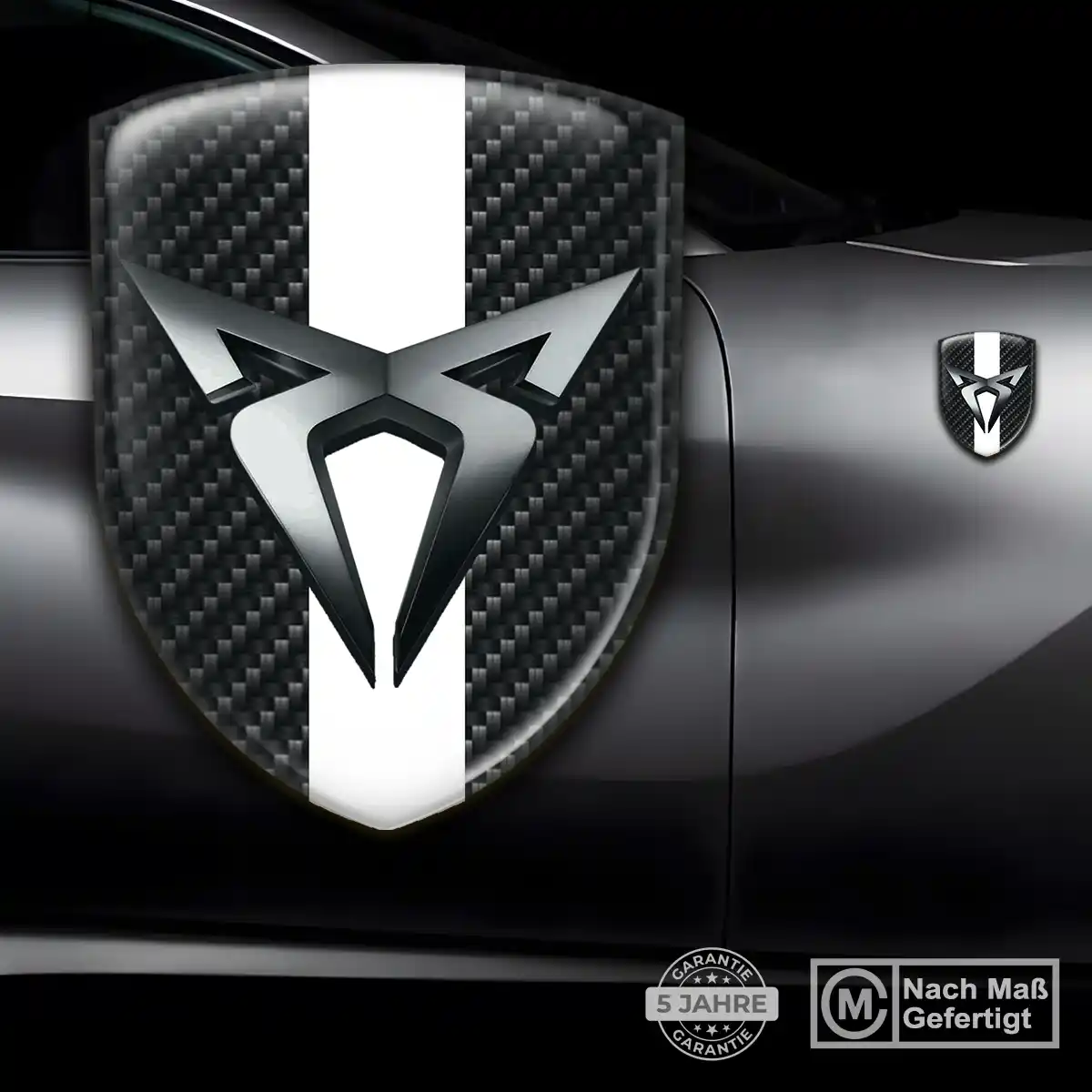 Cupra Aufkleber 3D Gel Emblem Stilvolles Design