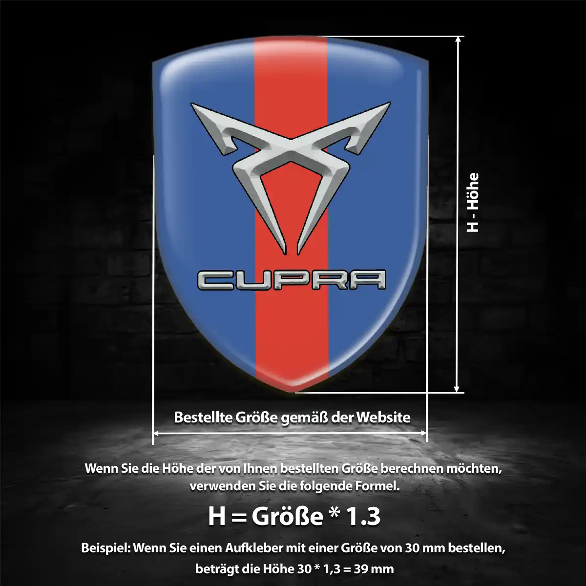 Cupra Aufkleber 3D Gel Embleme Auto Hohe Qualität