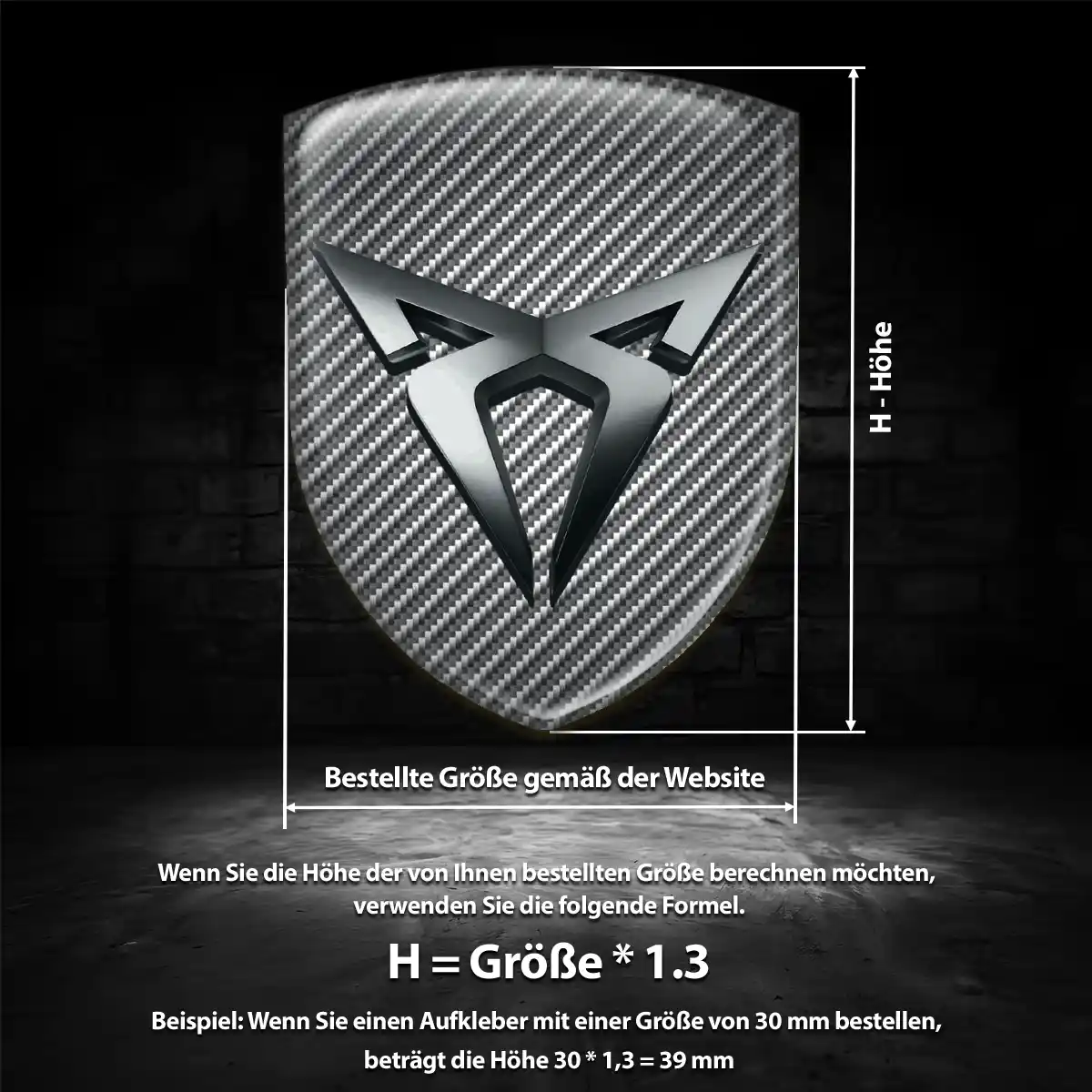 Cupra Aufkleber 3D Gel Embleme Auto Limitierte Auflage