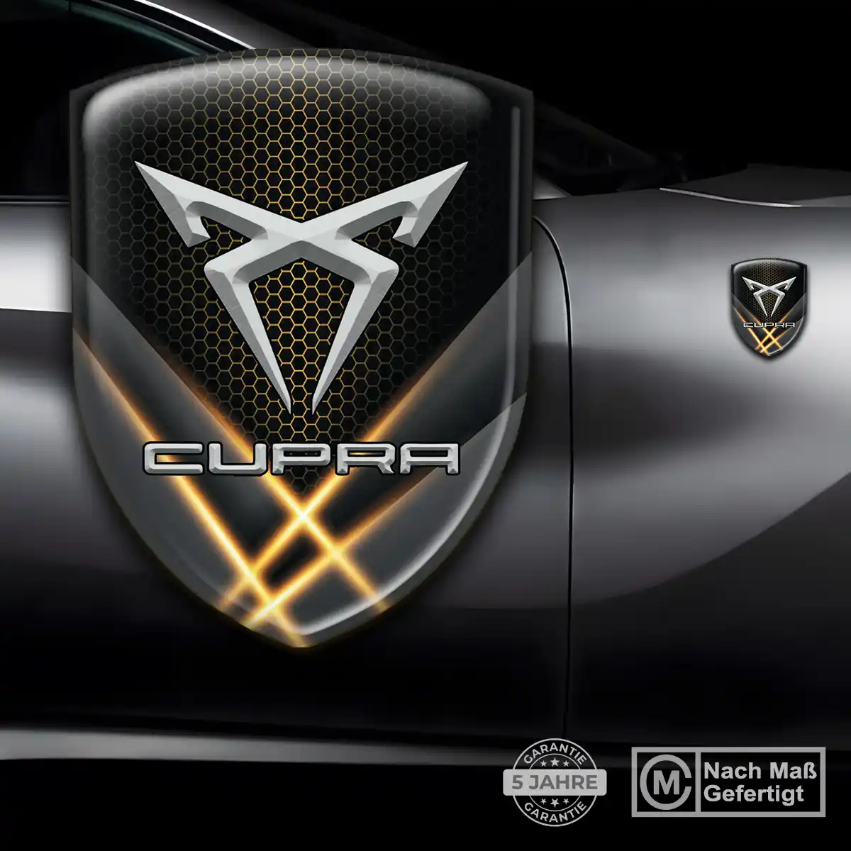 Cupra Aufkleber 3D Gel Embleme Auto Premiumqualität