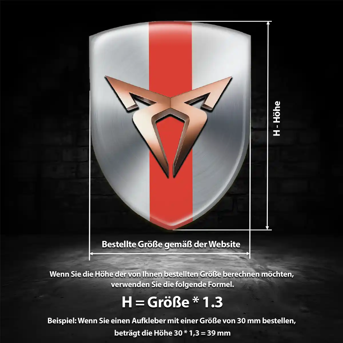 Cupra Aufkleber 3D Gel Embleme Auto Stilvolles Design