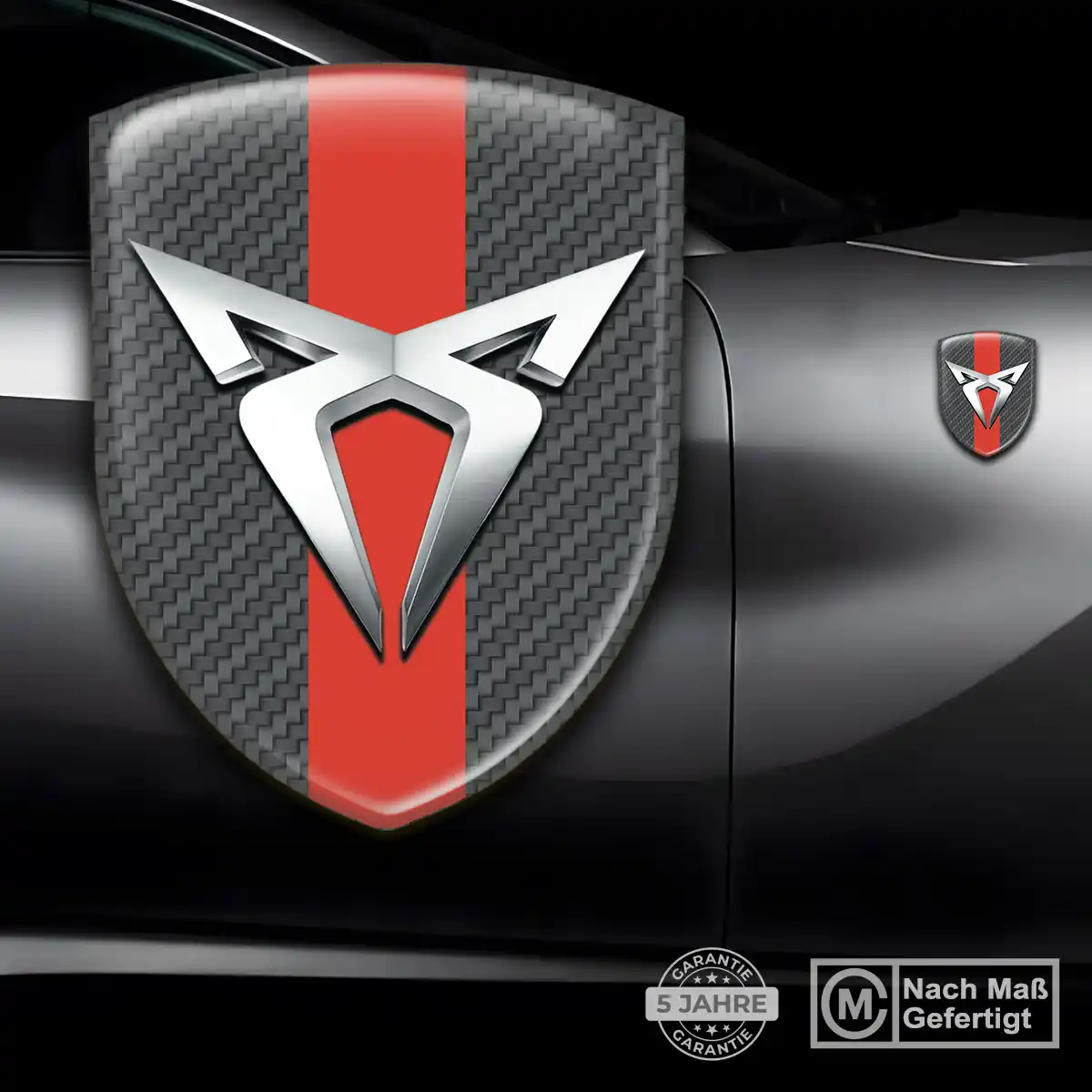 Cupra Aufkleber 3D Gel Silikon Auto Premiumqualität