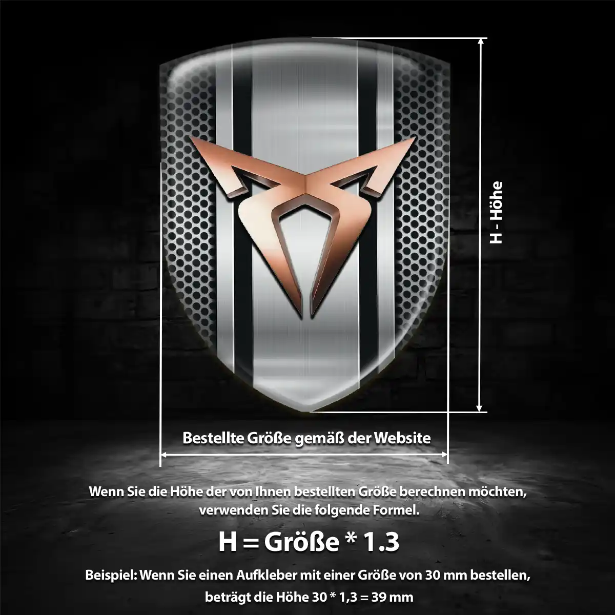 Cupra Aufkleber 3D Gel Silikon Stilvolles Design