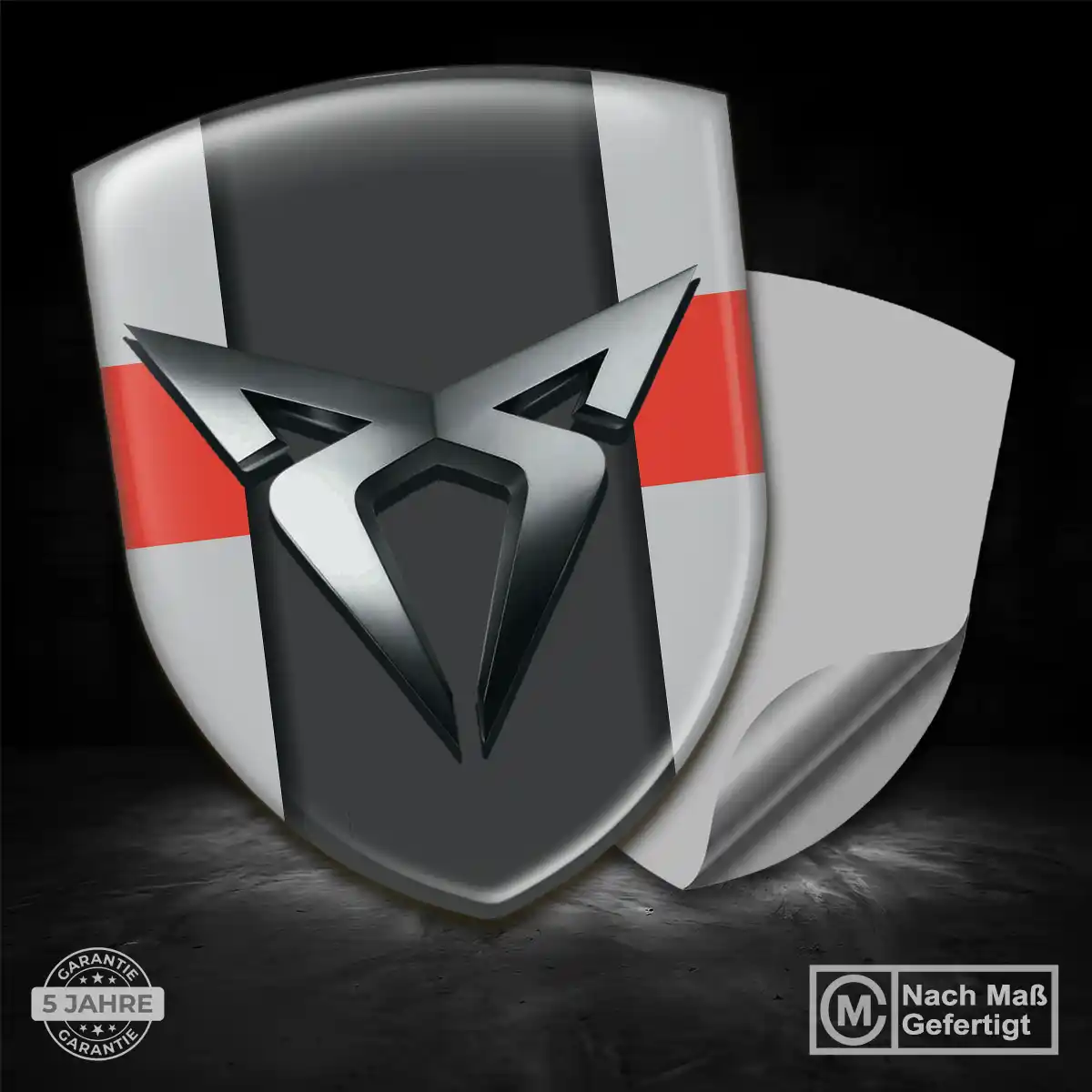 Cupra Aufkleber 3D Gel Wappen Auto Stilvolles Design