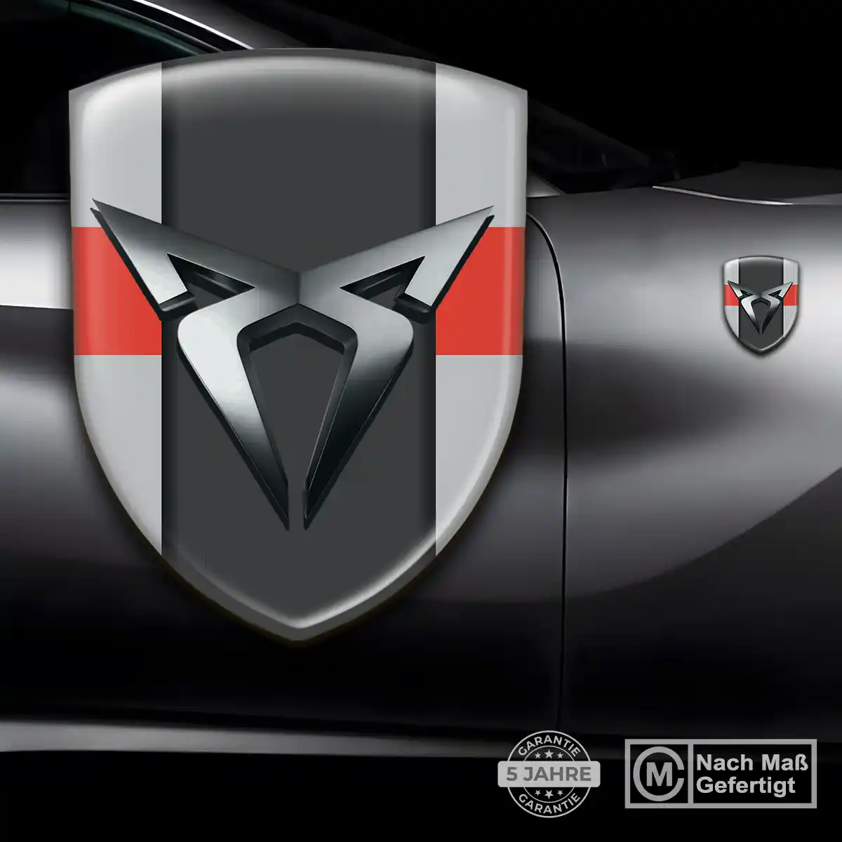 Cupra Aufkleber 3D Gel Wappen Auto Stilvolles Design