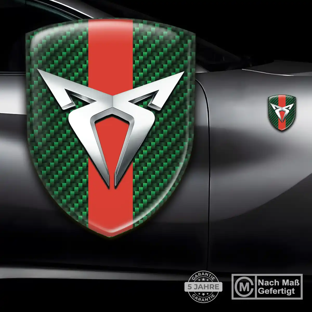 Cupra Aufkleber 3D Gel Wappen Limitierte Auflage