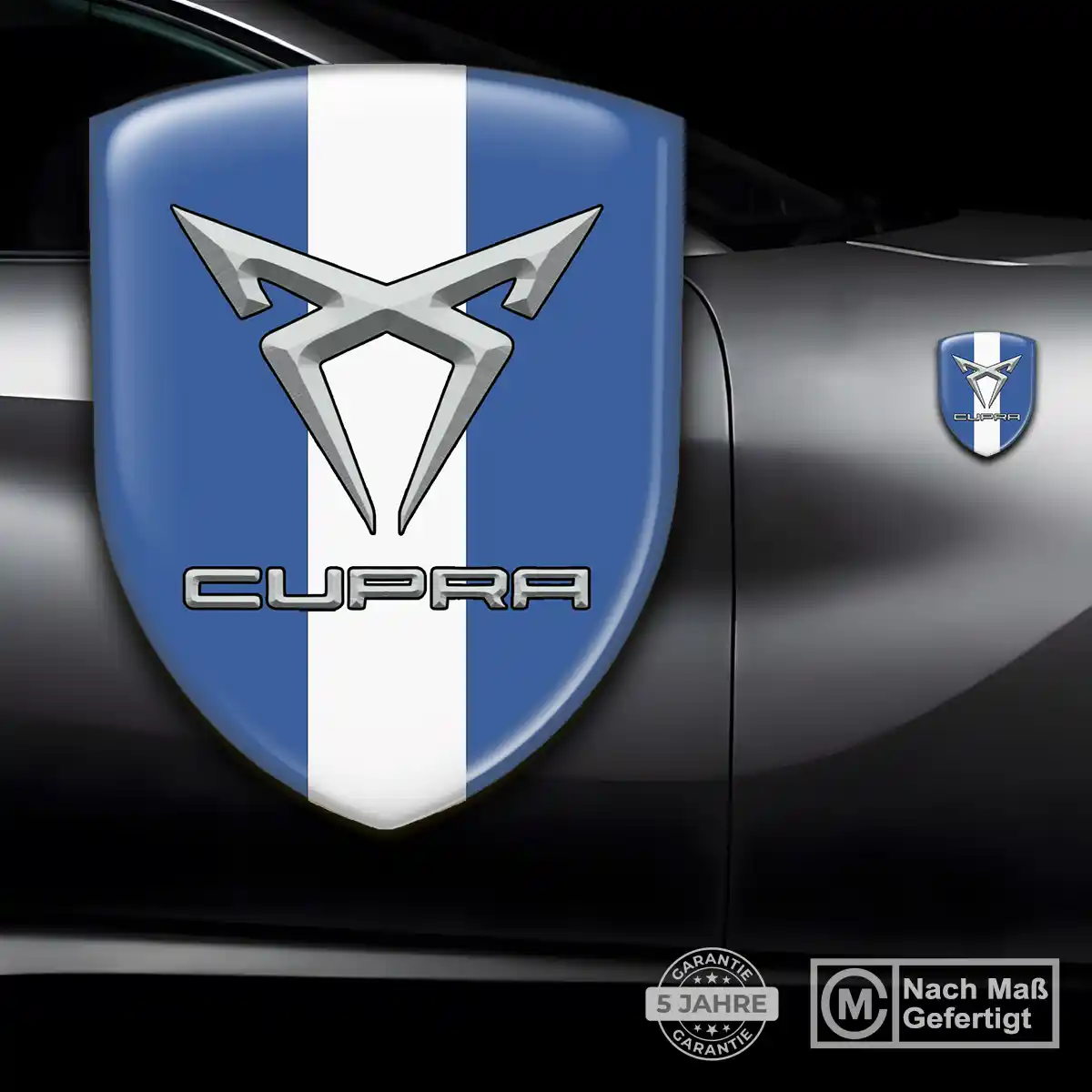 Cupra Aufkleber 3D Gel Wappen Premium-Edition