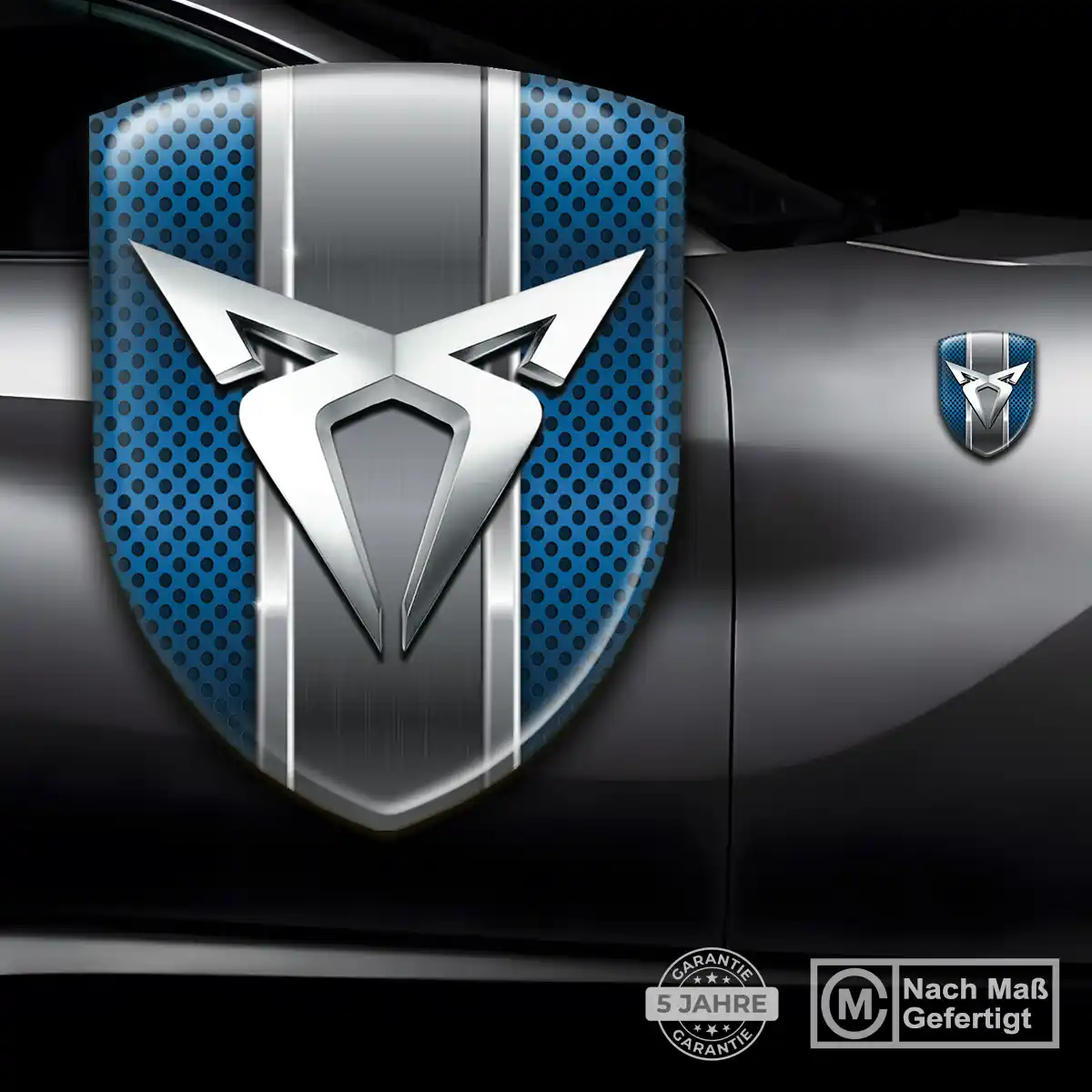 Cupra Aufkleber 3D Gel Wappen Stilvolles Design