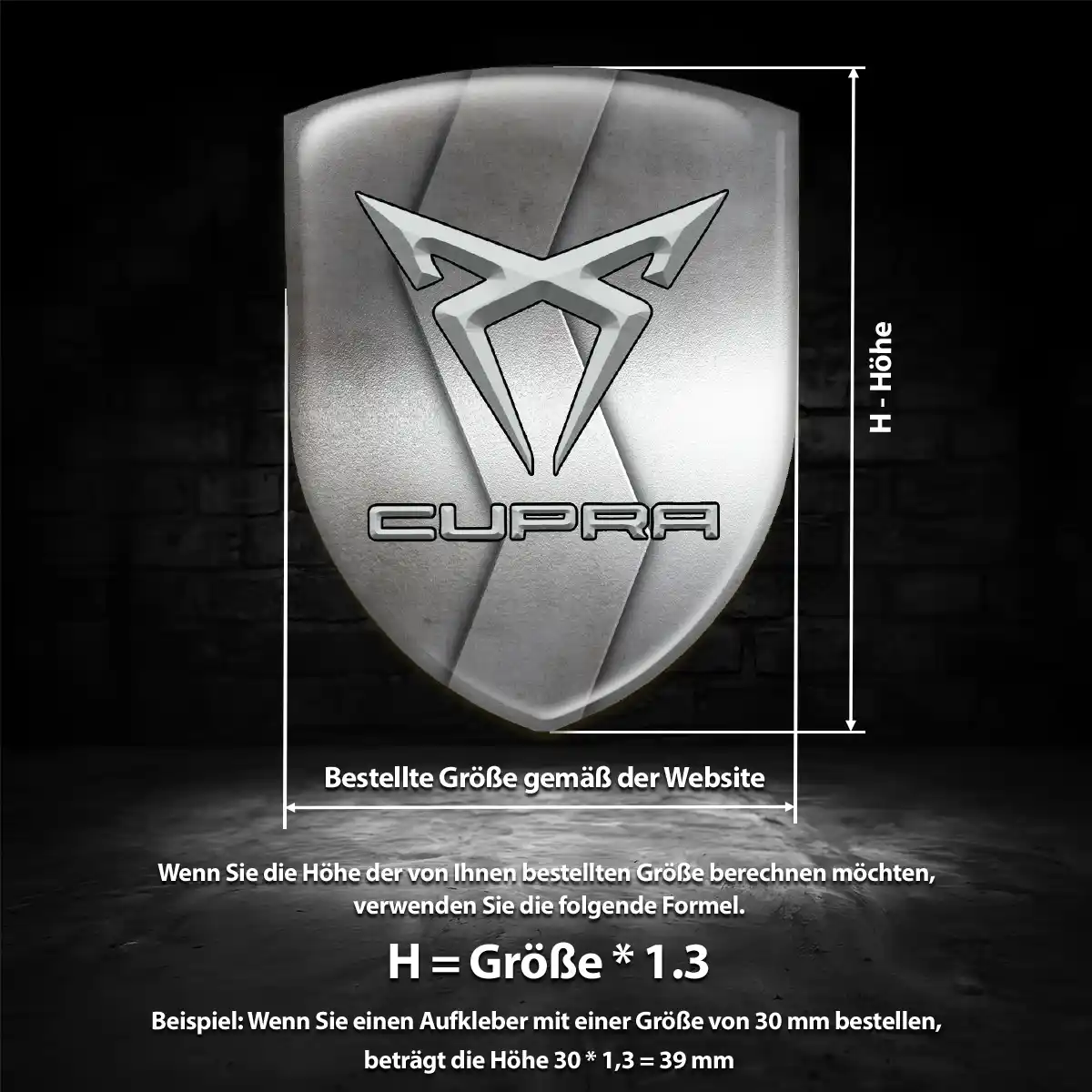 Cupra Aufkleber Auto Premiumqualität