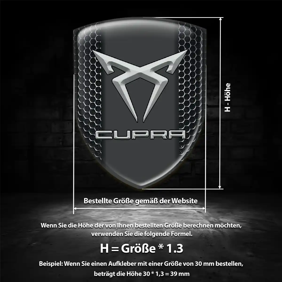 Cupra Aufkleber Emblem Auto Hohe Qualität
