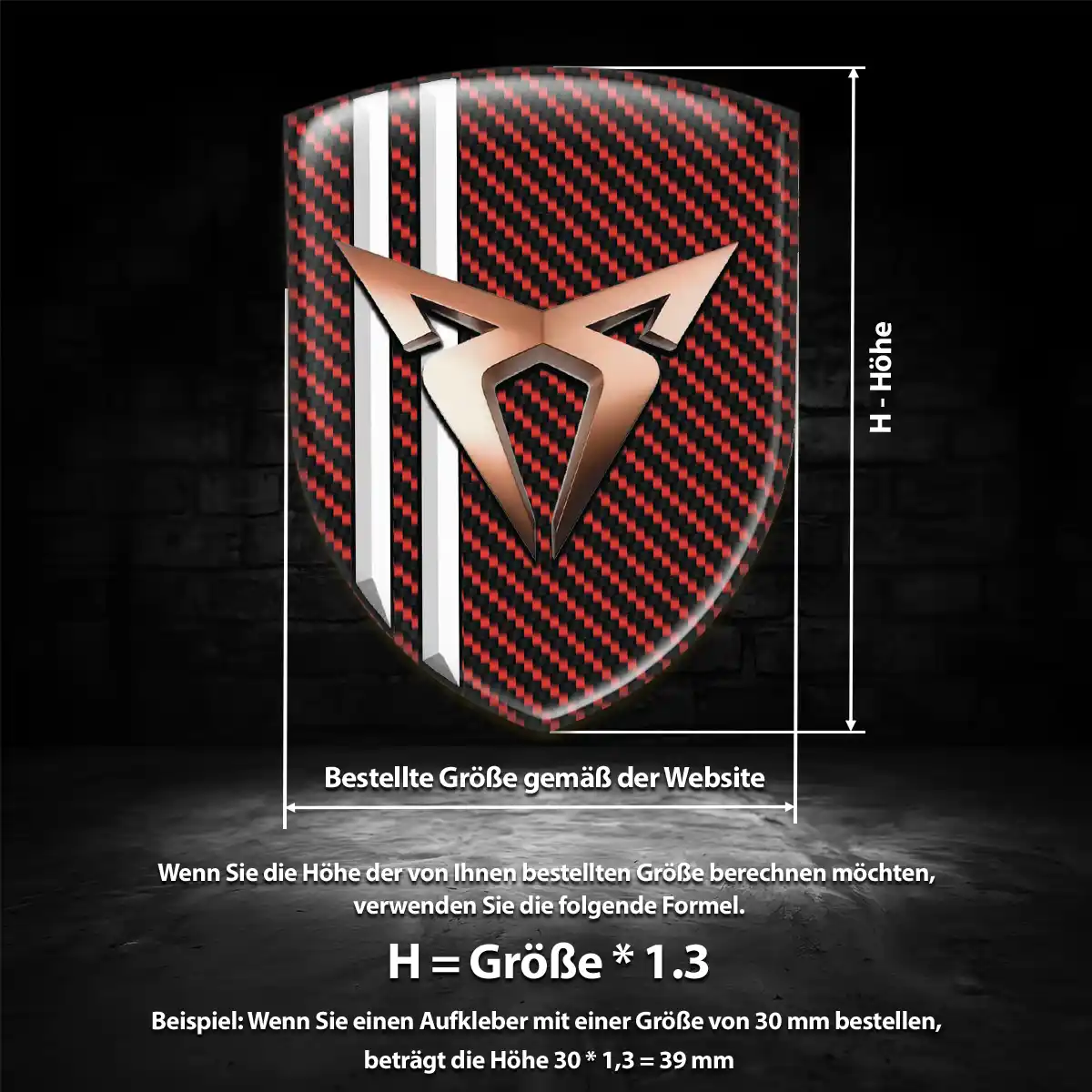 Cupra Aufkleber Emblem Auto Premiumqualität